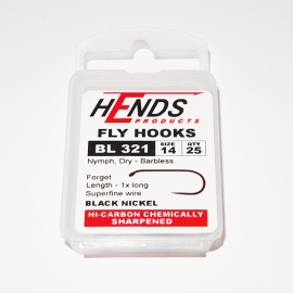 Hends Dry / Nymph Fly Hooks 321 BL #14
