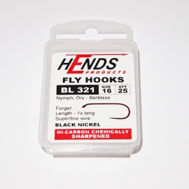 Hends Dry / Nymph Fly Hooks 321 BL #16