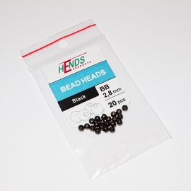 Hends Месингови Глави 2.8mm / 20бр Черни