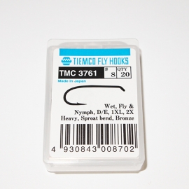 Tiemco 3761 Fly Hooks #8