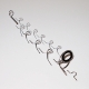 Pac Bay 11ft Fly Rod Hard & Lite Wire Snake Guides Комплект