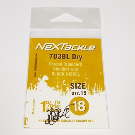 NEXTackle 703 BL Dry Fly Hooks size 18