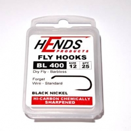 Hends Dry Fly Hooks 400 BL #12