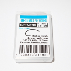 Tiemco 2487 BL Fly Hooks #14