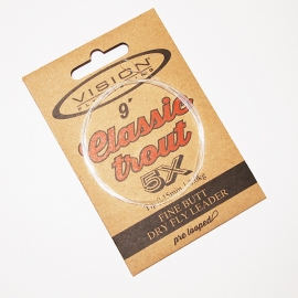Vision Classic Trout Tapered Leader 5X / 9ft
