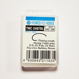 Tiemco 2487 BL Fly Hooks #10