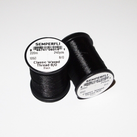Semperfli 8/0 Classic Waxed Thread Black