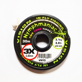 Vision Nymphmaniac Two Tone Tippet 3X