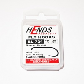 Hends Streamer Fly Hooks 724 BL #6