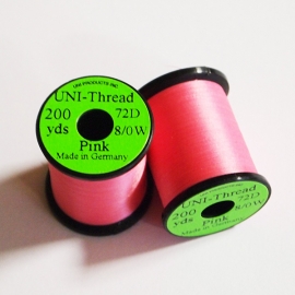 Uni Thread 8/0 Waxed Pink