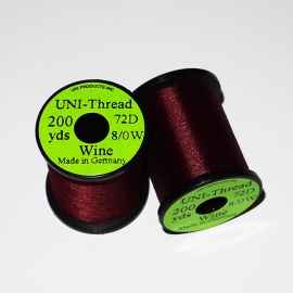 Uni Thread 8/0 Waxed Wine